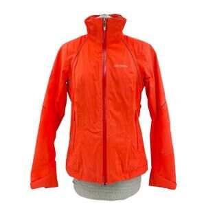 Arc'Teryx Volta Jacket Lantern Blaze Orange Whiteline Ski Snowboard Size S FLAWS